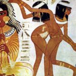 La danza en el Antiguo Egipto. Fresco de músicos y bailarinas. Tumba de Nebamun.